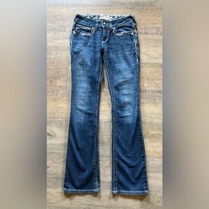 Ariat R.E.A.L. women’s size 29 long Entwined Festival Boot Cut Denim Jeans